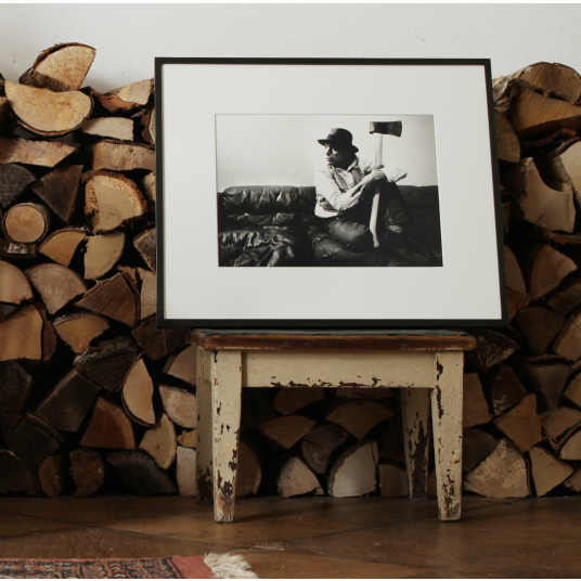 Joseph Beuys in seiner Düsseldorfer Wohnung