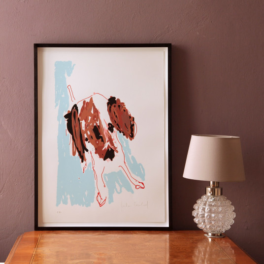 Ohne Titel (Hund blau)