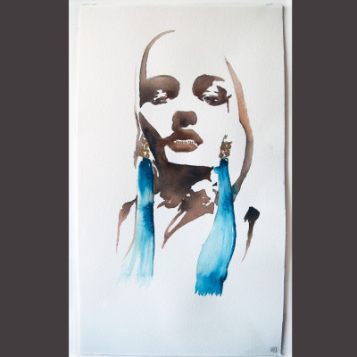 Naja Conrad-Hansen, Saint Laurent collection Spring/Summer 2017 Anthony Vaccarello