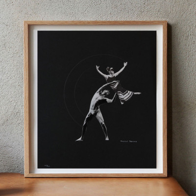 Marcel Dzama, Opposition and Sister, Squares Reconciled Ex Libris Nr. 20