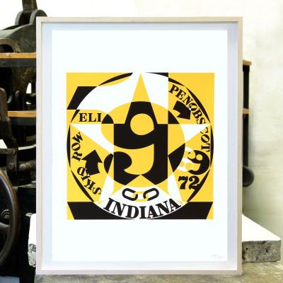 Robert Indiana, No. 9 Decade: Autoportrait