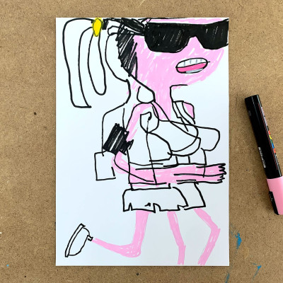 Katharina Arndt, The early Jogger (Sketch)