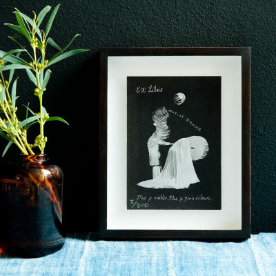 Marcel Dzama, Opposition and Sister, Squares Reconciled Ex Libris Nr. 20