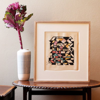 Max Olderock, Komposition mit Häusern